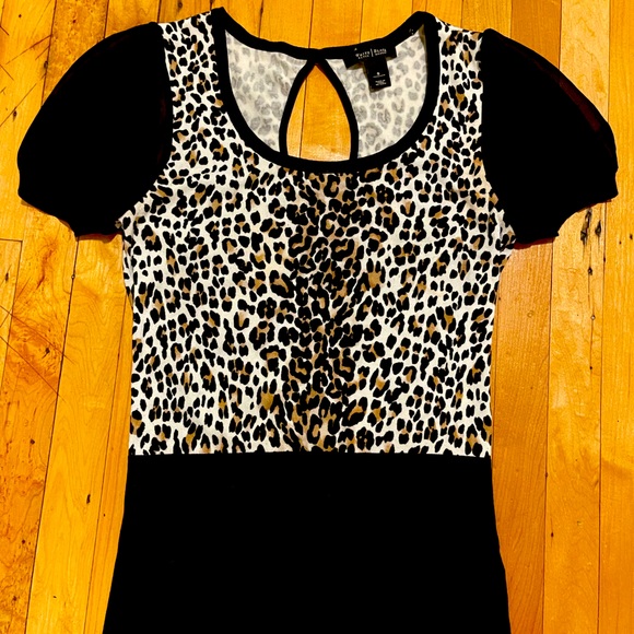 White House Black Market, Leopard Sweater, Sz S - Picture 1 of 5